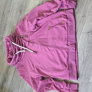 Wanakome cowl neck sweatshirt XXL wine